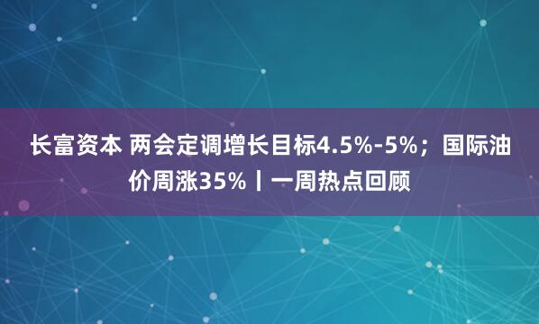 长富资本 两会定调增长目标4.5%-5%；国际油价周涨35%丨一周热点回顾